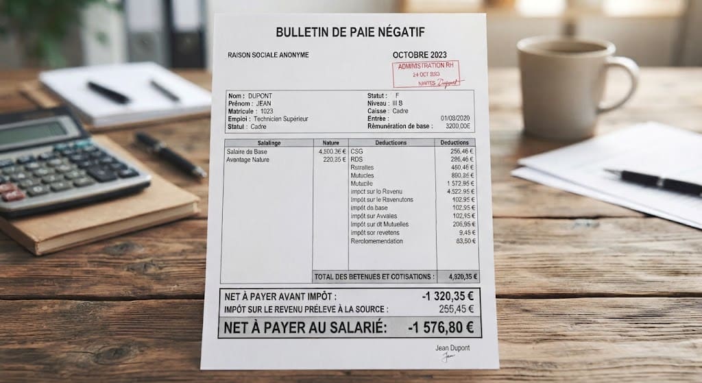 Lire la suite à propos de l’article Fiche de paie négative : qui doit payer ?